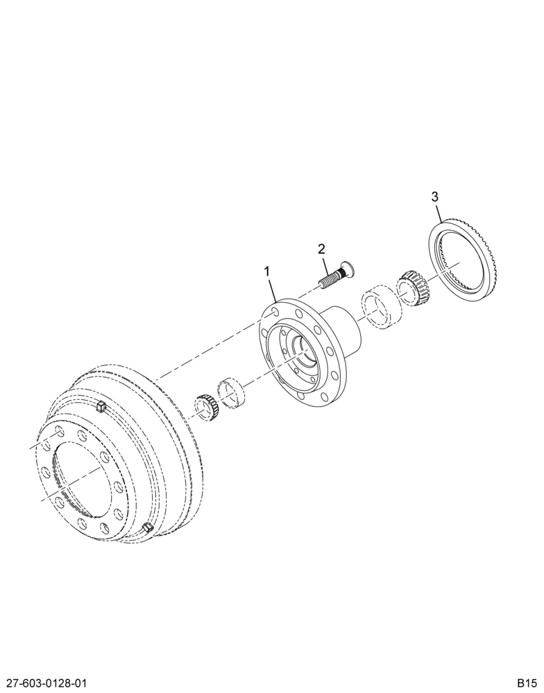 ....HUB FRT WHEEL W/CUPS & STUDS (Intl. 2610887C91)