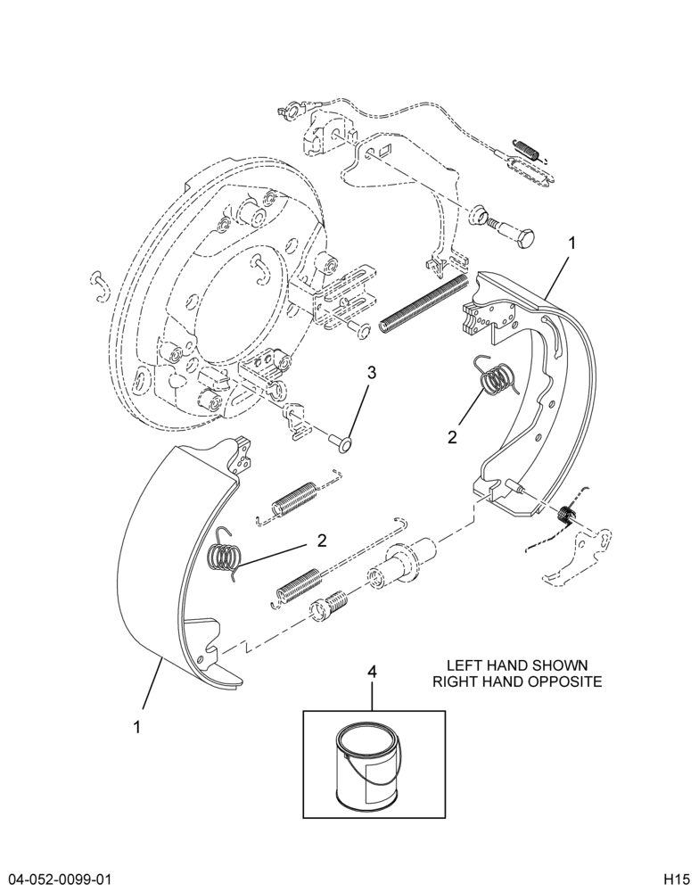 ......KIT BRAKE SHOE AND LINING (4C4Z-2001-B)