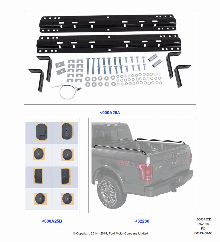 15XD - Body Dress Up Kits - Side, (+) North American Markets, Putco Side Rails, Accessory; 20/OCT/2014