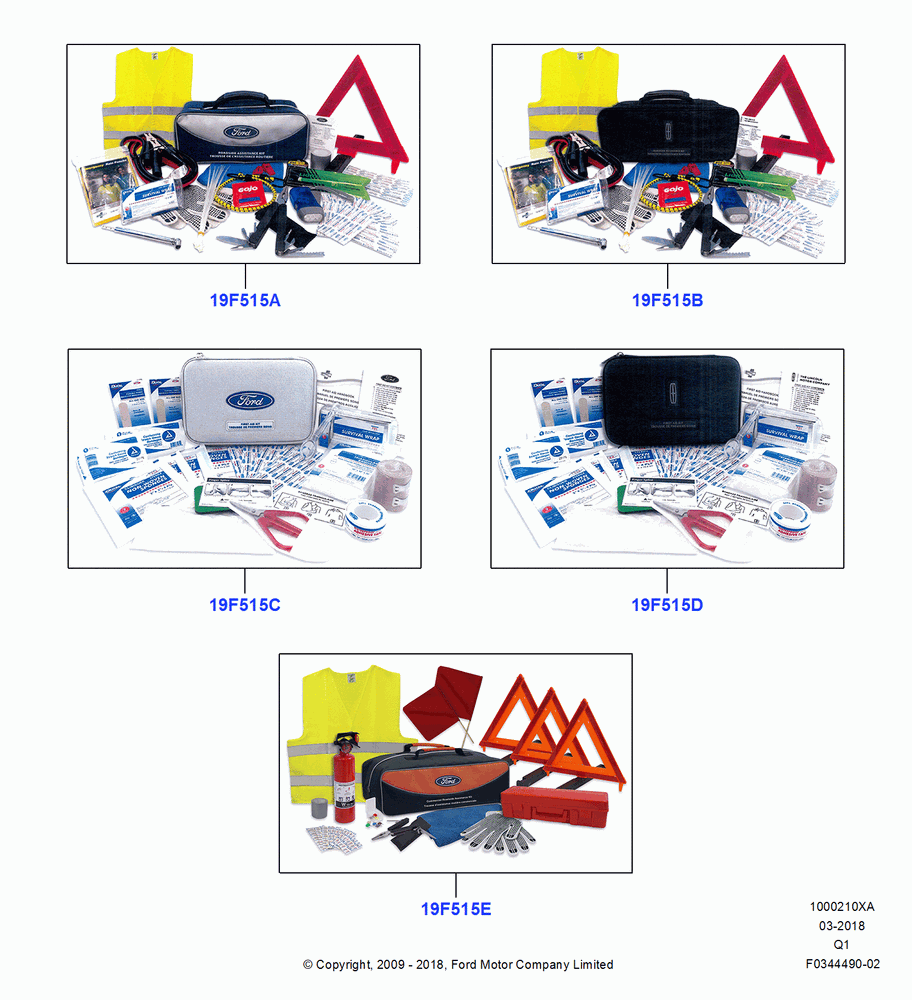 10XA - Emergency and Safety Equipment, Accessory; 01/JUN/2009-24/DEC/2014