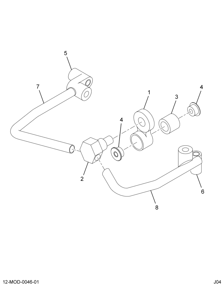 ......TUBE ASM BRANCH (4C3Z-9J332-AA)