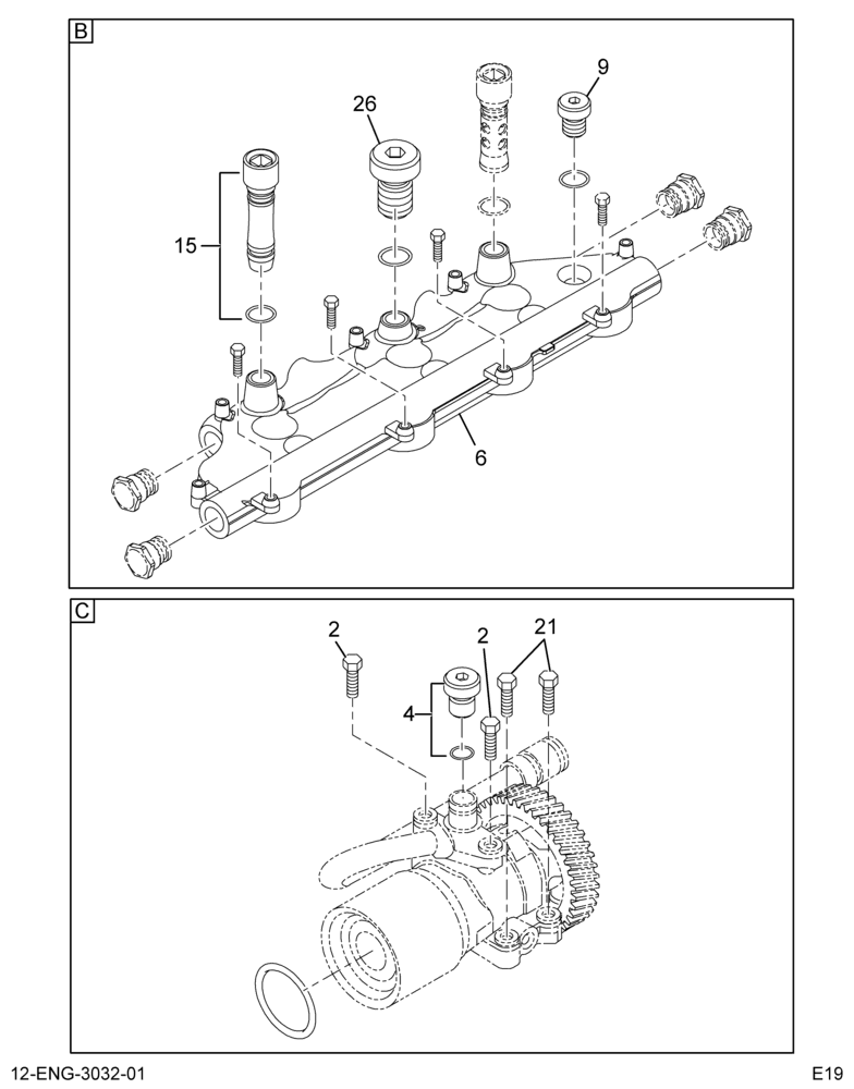 ....COLLECTOR HYDRAULIC FUEL SYSTEM U (Intl. 881011E009) 3/3