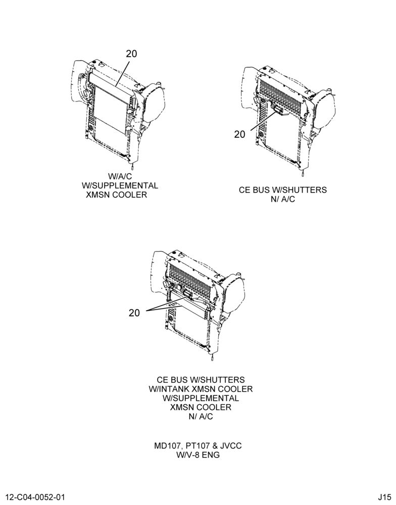 RADIATOR SHUTTER & OIL COOLER ASM; W/OIL COOLER