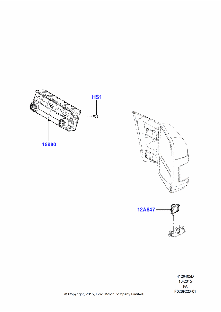 05D - Heater & Air Conditioning Controls, Manual Air Conditioning; 25/MAY/2015-05/JUL/2016