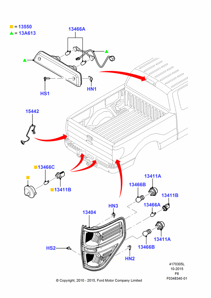 Rear Lamps, (+) SVT, Tail lamps - Level 3