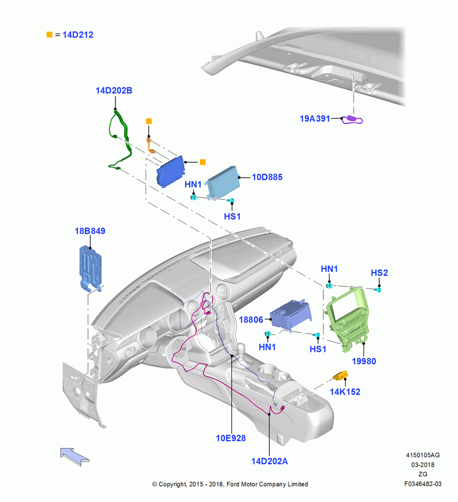 05AG - Audio Equipment - Original Fit, Human Machine Interface 5; 13/JUL/2015