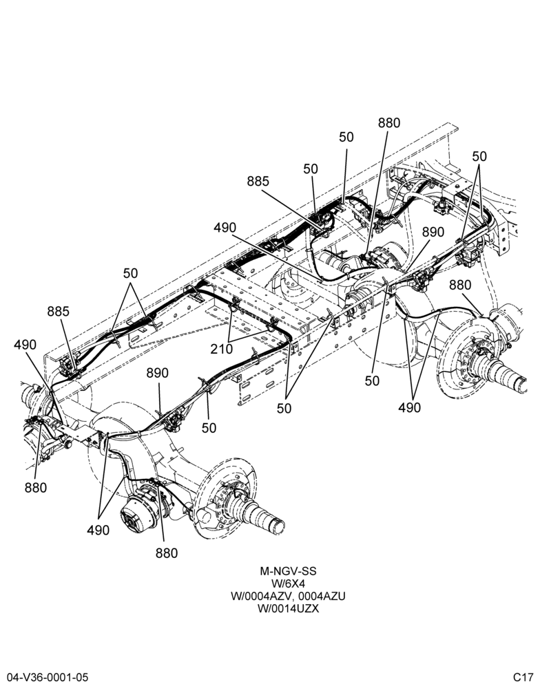 ABS SPEED SENSOR INSTL; REAR, BENDIX, AIR BRAKES 5/5