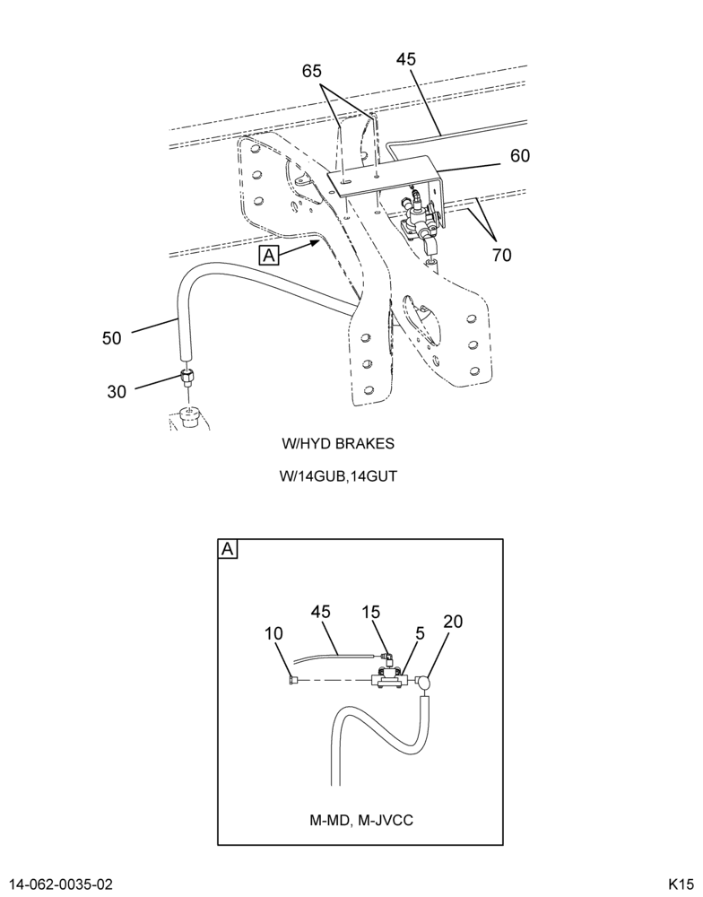 AIR SHIFT CONTROL VALVE INSTL; W/2-SPD AXLE 2/2