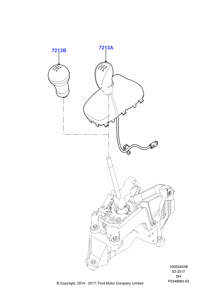 40XB - INTERIOR DRESS UP, Accessory, Shifter Knob; 08/DEC/2014-04/MAY/2018