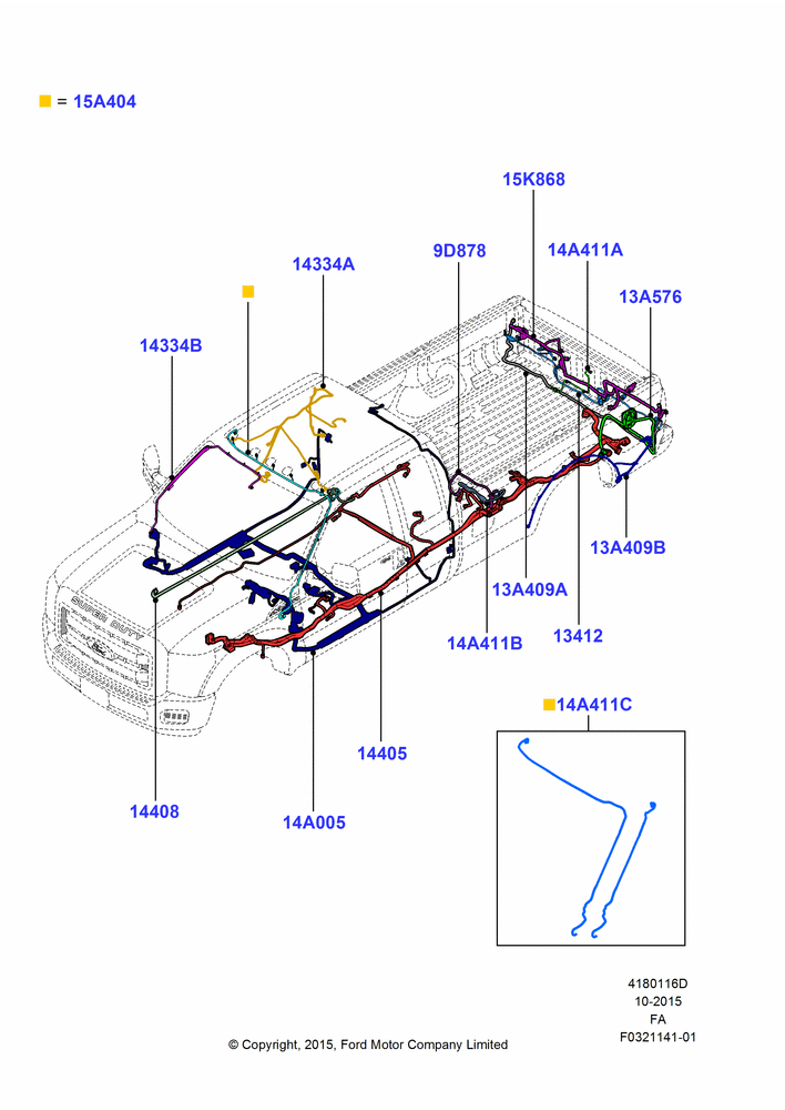 16D - Wiring - Body And Roof Console, 6.2L 16V OHC NA V8 Gas, 6.8L Gas EFI V10; 25/MAY/2015-05/JUL/2016