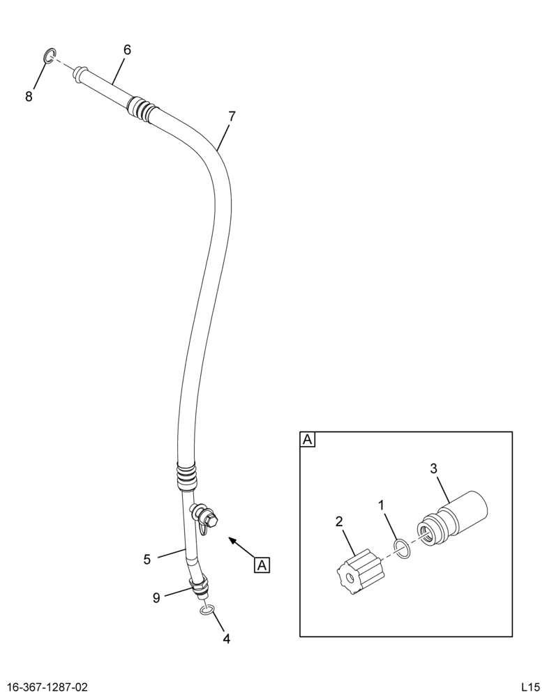 ..HOSE,A/C EVAP TO COMP (CC4Z-19835-B)