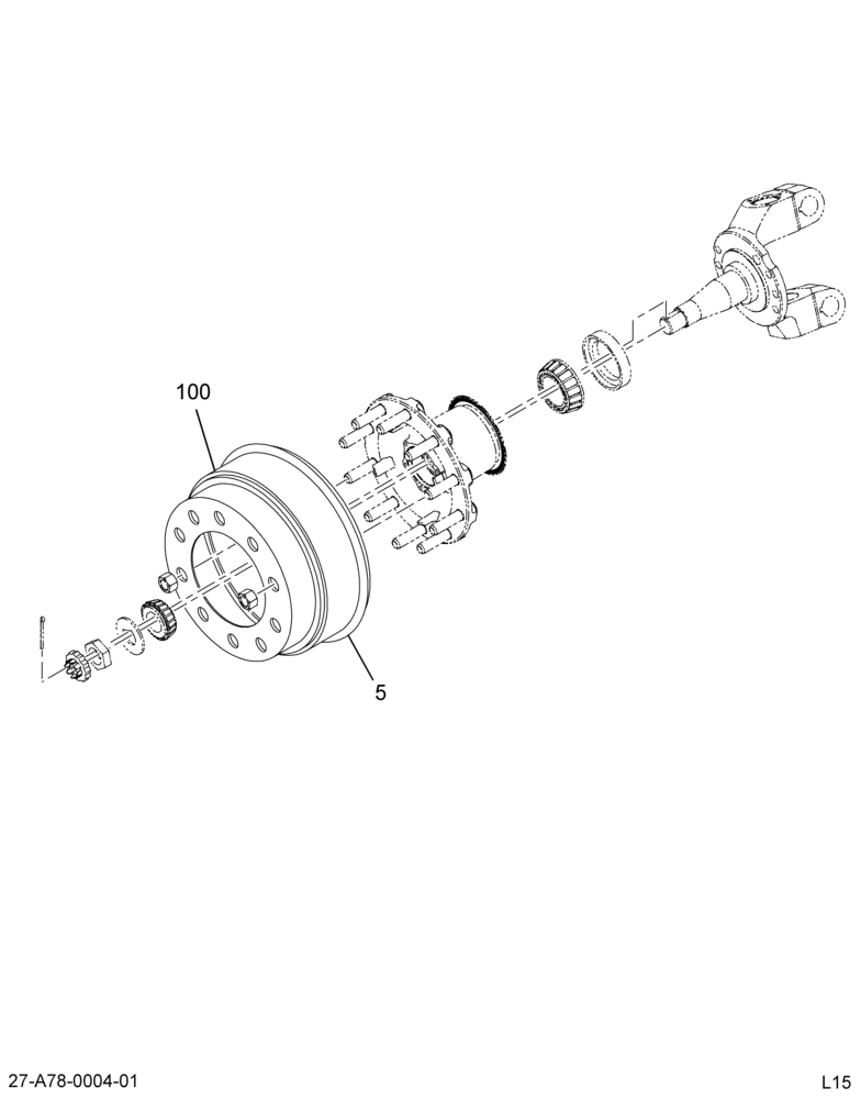 BRAKE DRUM, FRT; CAST