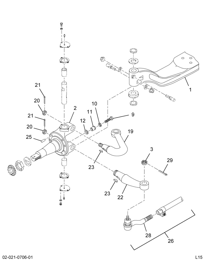 ..AXLE,FRT L/BK , 12K,MERITOR, 0 (Intl. 3844603C93)