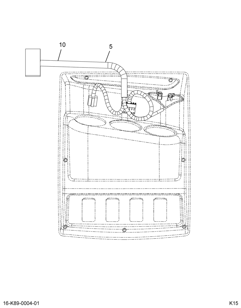 OVERHEAD CONSOLE; GAUGE WIRING (ABR #10)