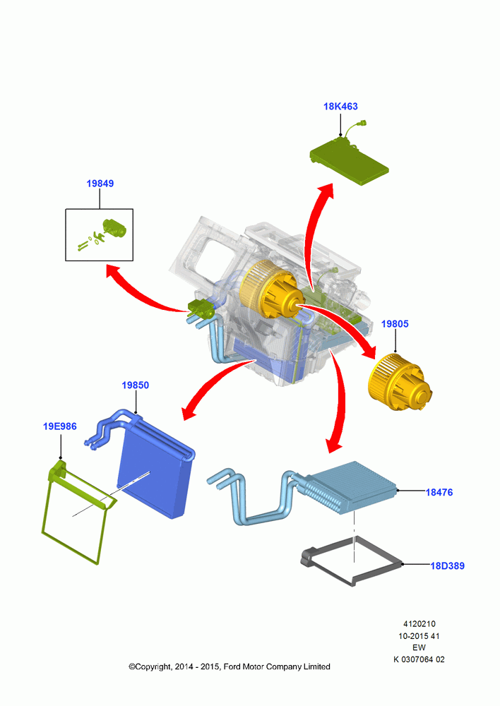 10 - Heater/Air Cond.Internal Components; 06/OCT/2014