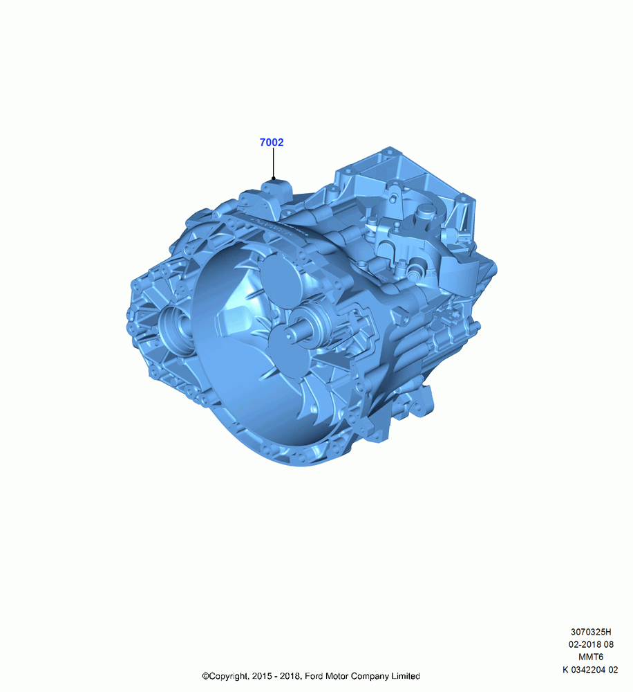 25H - Manual Transaxle Diff. Components, 6 Speed Manual TR/AX - MMT6, 6-Speed Manual Transaxle - MMT6, (+) "CDN/MEX/PR/USA"; 04/JAN/2016