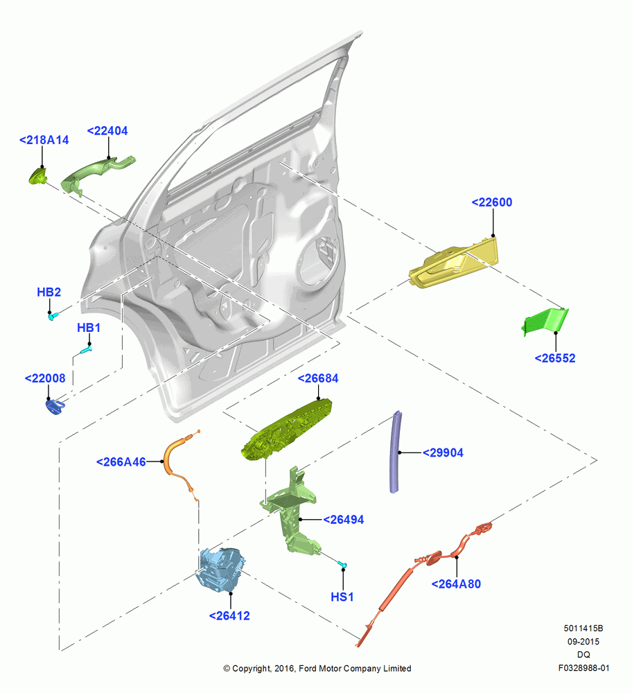 15B - Rear Door Lock Controls, EAO Market Derivative; 04/JAN/2016