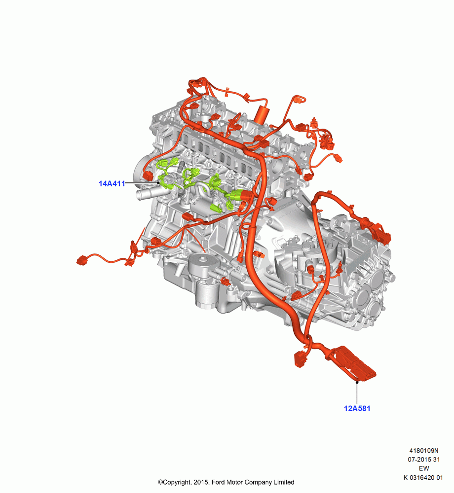 09N - Wiring - Engine And Transmission, 2.3L Ecoboost, Engine And Transmission Assemblies; 04/JAN/2016