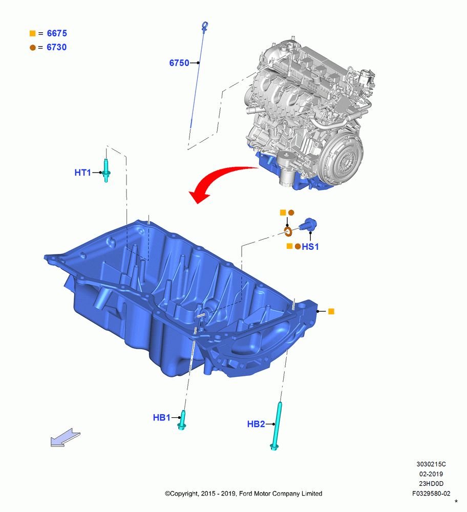 15C - Oil Pan/Oil Level Indicator, 2.3L Ecoboost; 04/JAN/2016
