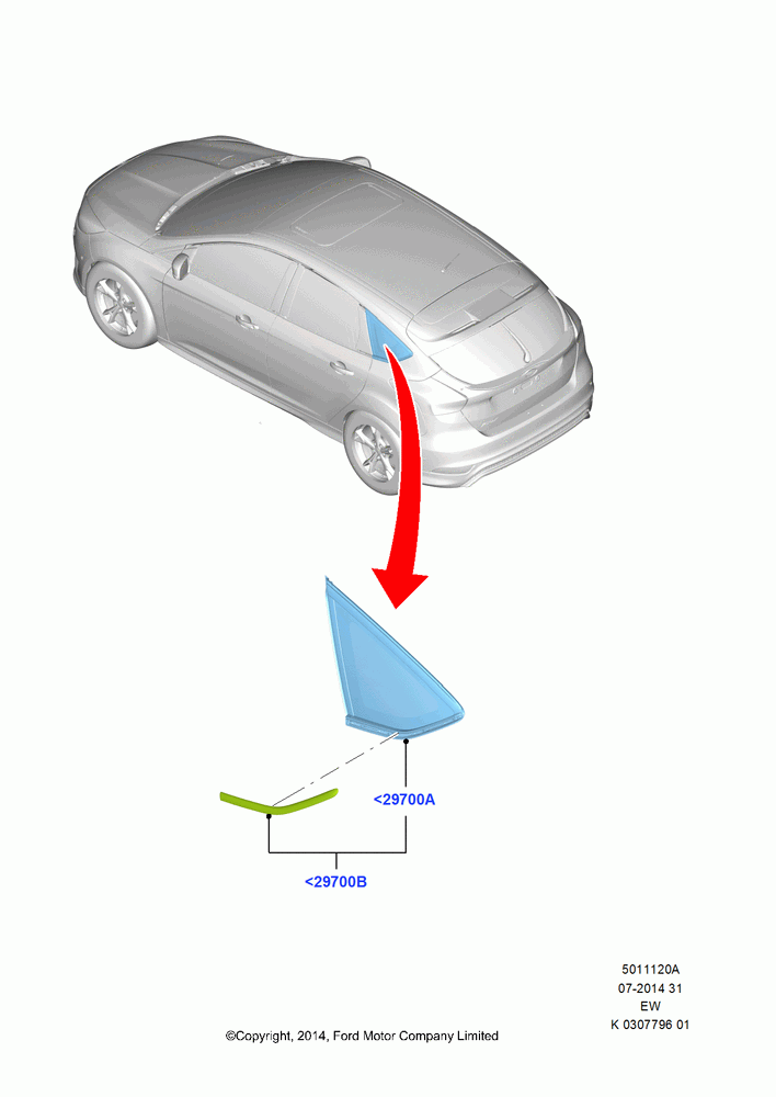 20A - Quarter Windows, 5 Door Sedan; 06/OCT/2014