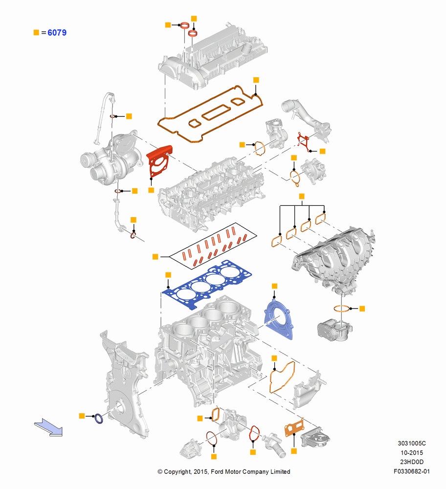 05C - Engine Gasket Kits, 2.3L Ecoboost; 04/JAN/2016