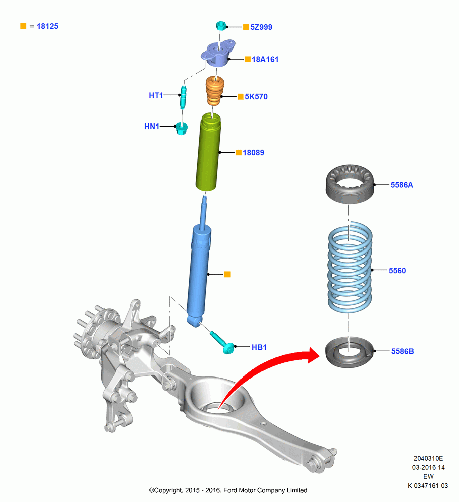10E - Rear Springs and Shock Absorbers, RS Version; 04/JAN/2016