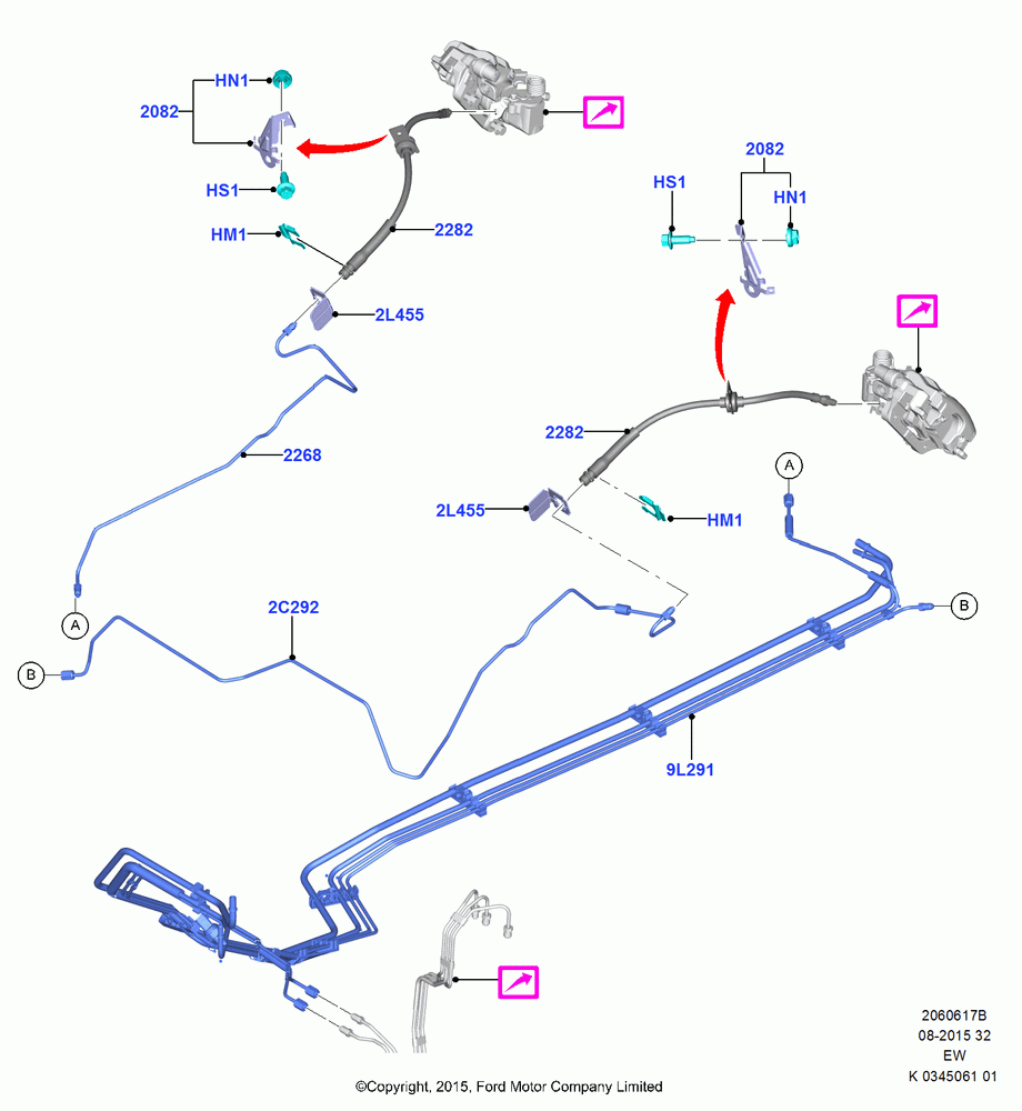 17B - REAR BRAKE LINES, RS Version; 04/JAN/2016
