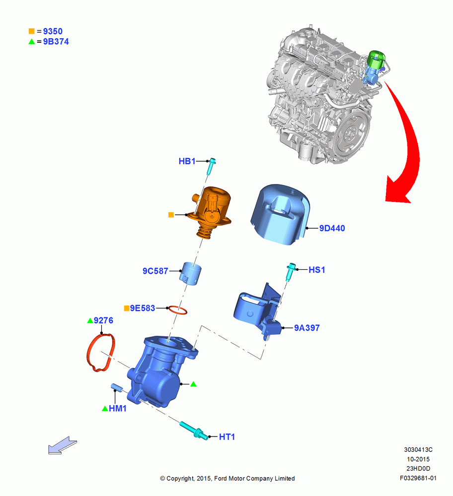 13C - Fuel Injection Pump-Engine Mounted, 2.3L Ecoboost; 04/JAN/2016