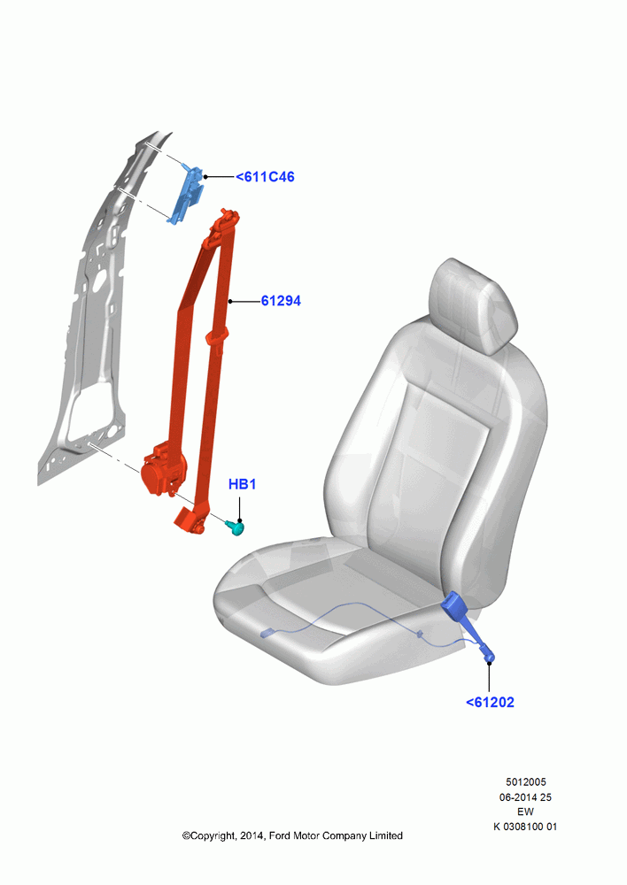 05 - Front Seat Belts; 06/OCT/2014
