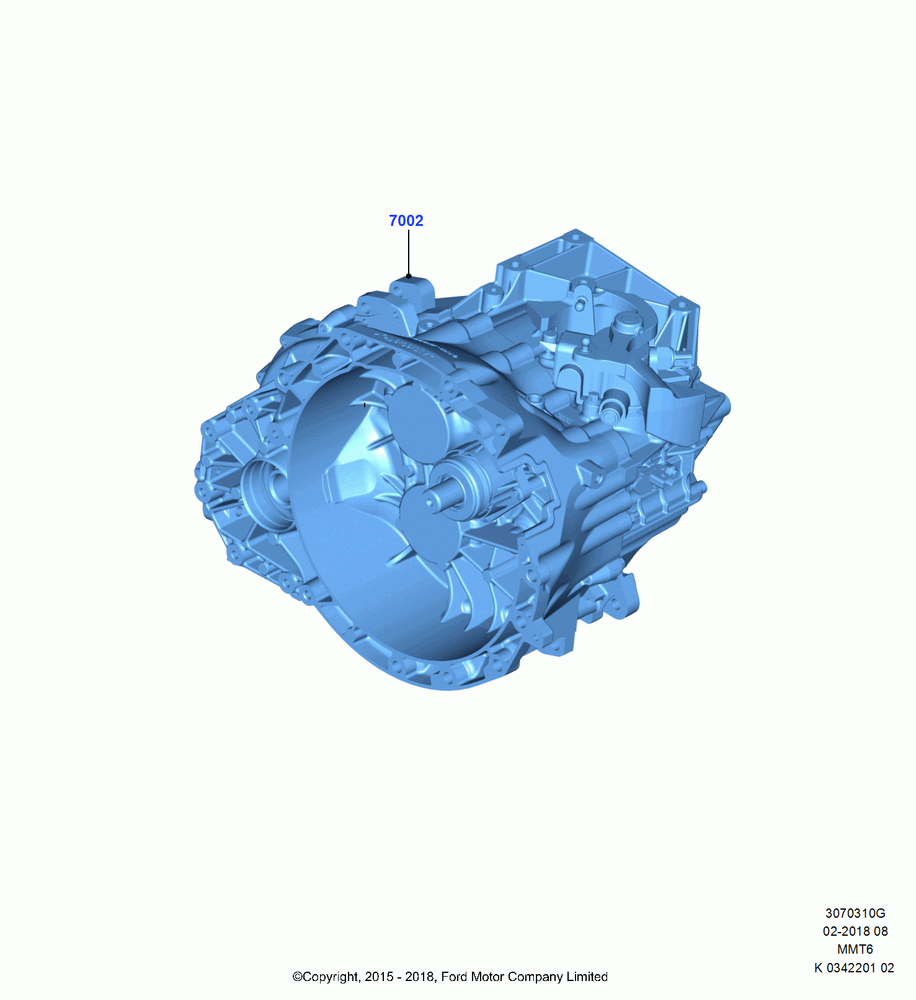 10G - Input Shaft, Gear Sets & Bearings, 6 Speed Manual TR/AX - MMT6, 6-Speed Manual Transaxle - MMT6, (+) "CDN/MEX/PR/USA"; 04/JAN/2016