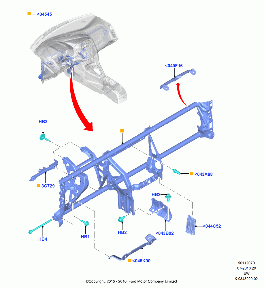 07B - Instrument Panel Installation, (+) "CDN/MEX/PR/USA"; 04/JAN/2016