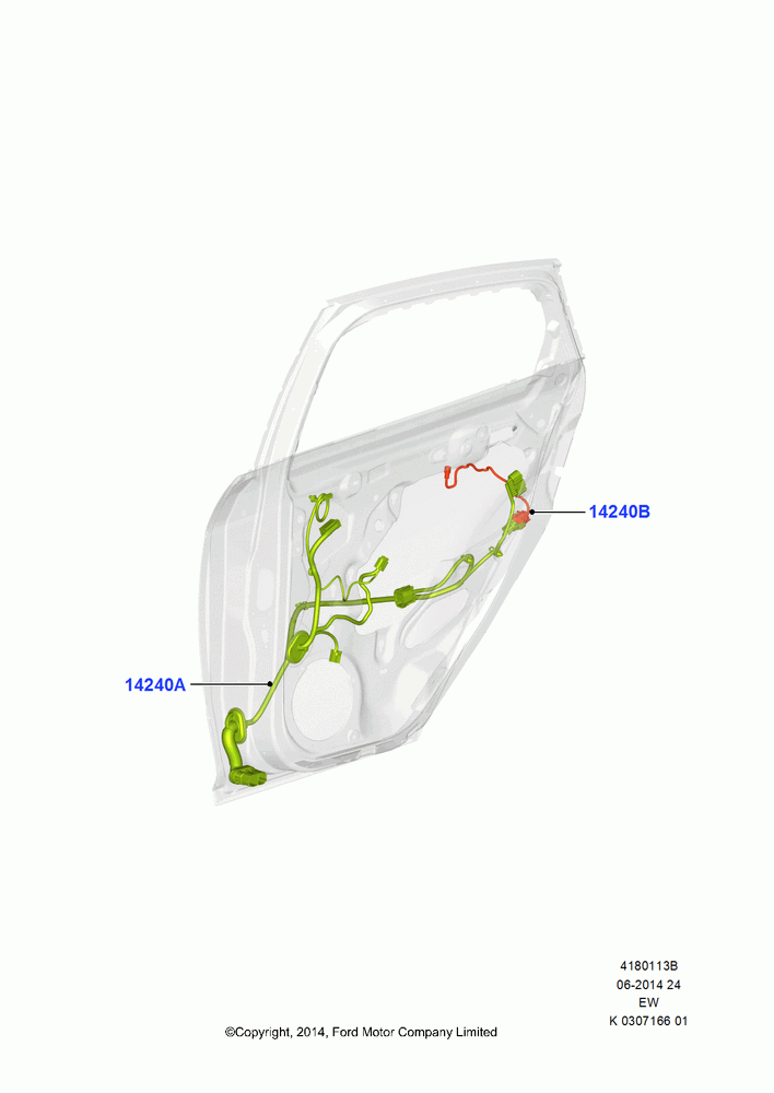 13B - Wiring - Body Closures, Rear Doors; 06/OCT/2014