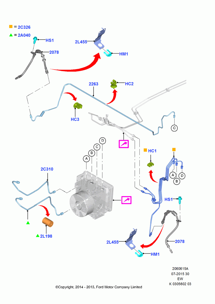 15A - FRONT BRAKE LINES, LHD; 06/OCT/2014