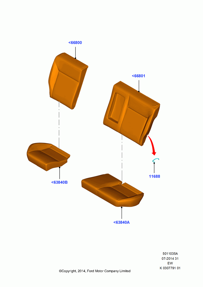 35A - Rear Seat Pads/Valances & Heating, Less ST Version; 06/OCT/2014