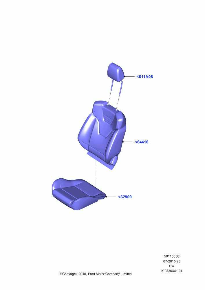 05C - Front Seat Covers, RS Version, Eton/Salerno Leather/Charcoal, Dinamica/Salerno Lethr/Char/Ebony, C/L - Eton/ Salerno Nitrous Blue; 04/JAN/2016