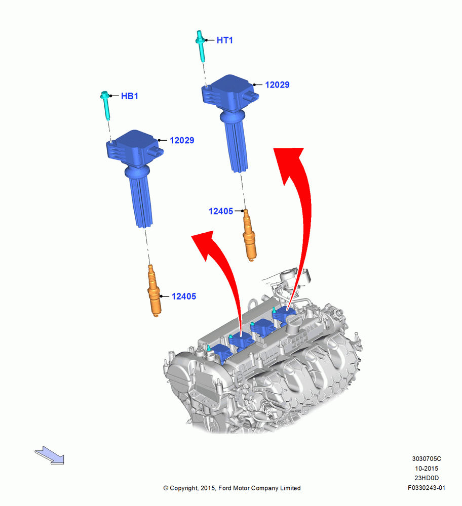 05C - Ignition Coil and Wires/Spark Plugs, 2.3L Ecoboost; 04/JAN/2016