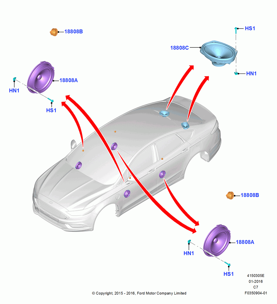 05E - Speakers, 10 High Series Speakers W/Subwoofer; 06/APR/2015-04/APR/2016