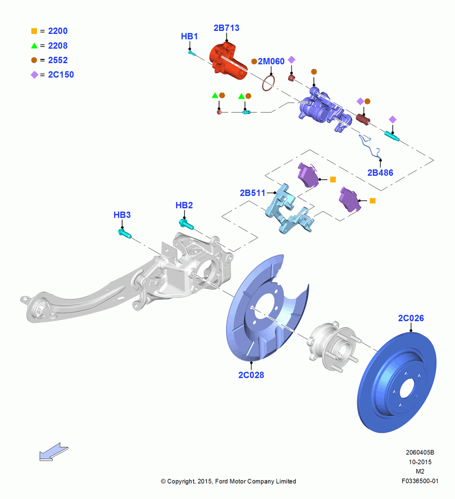 Rear Brake Discs and Calipers, With Electric Parking Brake