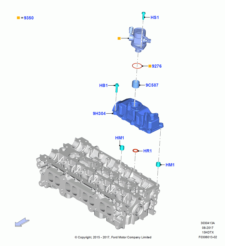 13A - Fuel Injection Pump-Engine Mounted, 1.5L EcoBoost 16V (180PS); 21/MAR/2016-13/AUG/2019