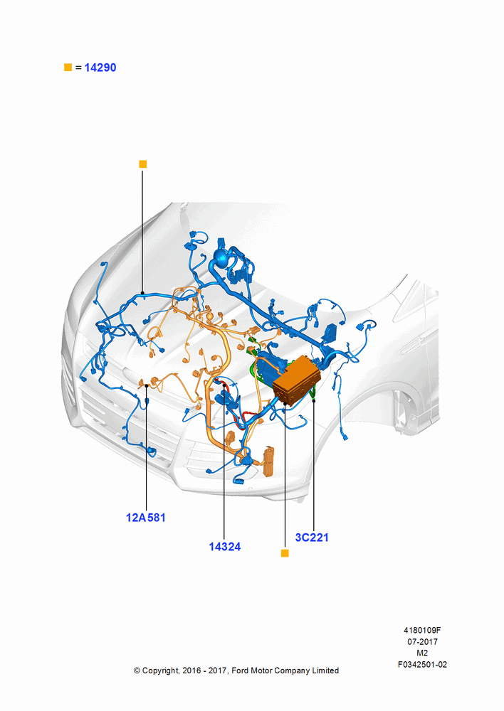 09F - Wiring - Engine And Transmission, 2.5L Duratec FFV (125kW/170PS); 21/MAR/2016-13/AUG/2019