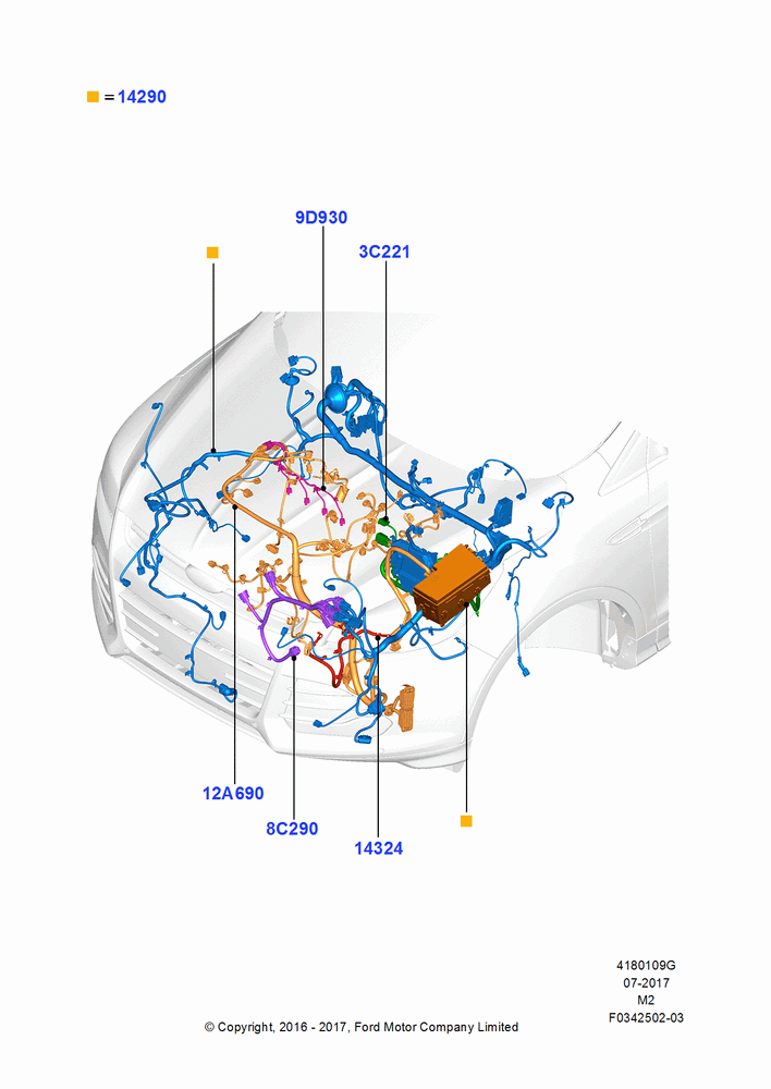 09G - Wiring - Engine And Transmission, 1.5L EcoBoost 16V (180PS); 21/MAR/2016-13/AUG/2019