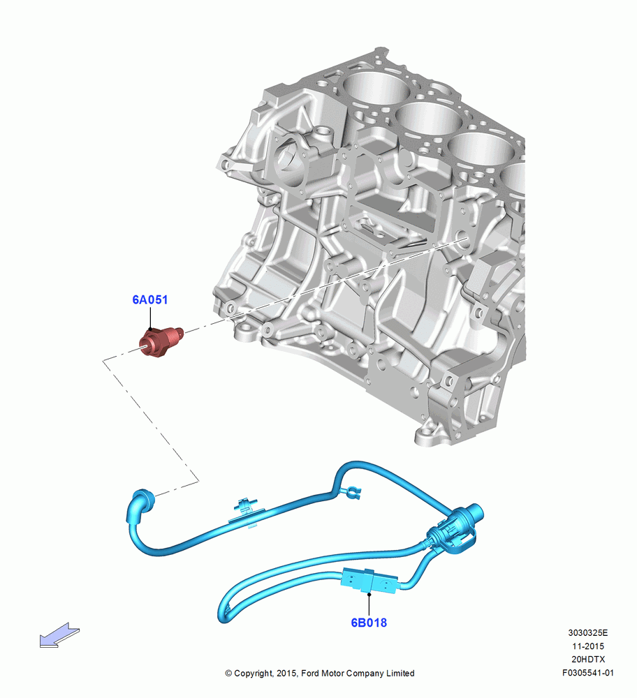 Engine Heater, 2.0L EcoBoost (240PS)