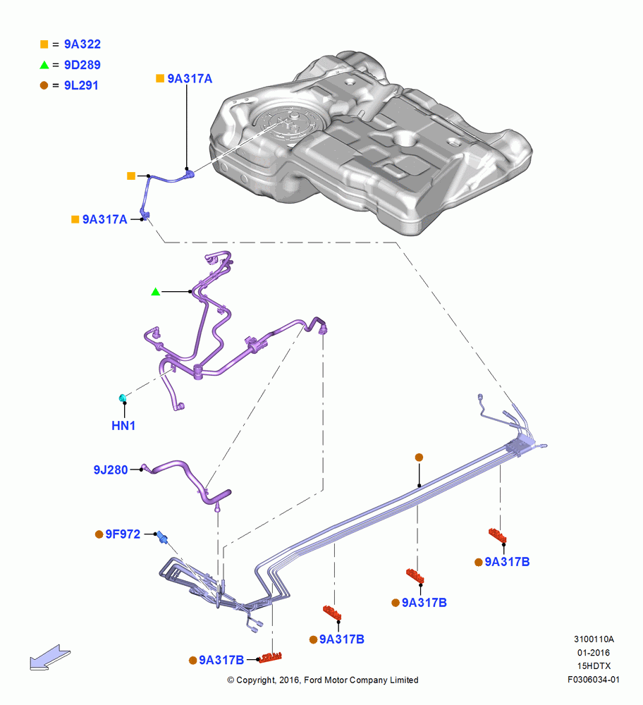 10A - Fuel Lines, 1.5L EcoBoost 16V (180PS); 21/MAR/2016-13/AUG/2019