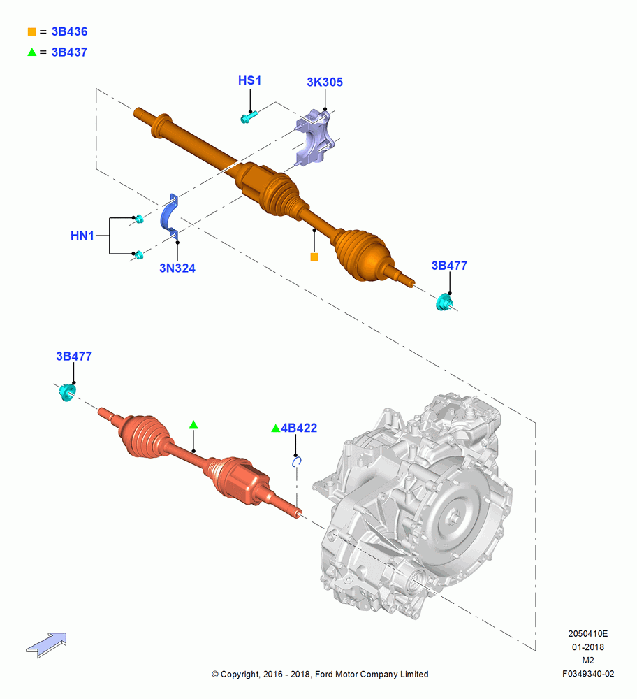 Схема установки CV6Z-3K305-H