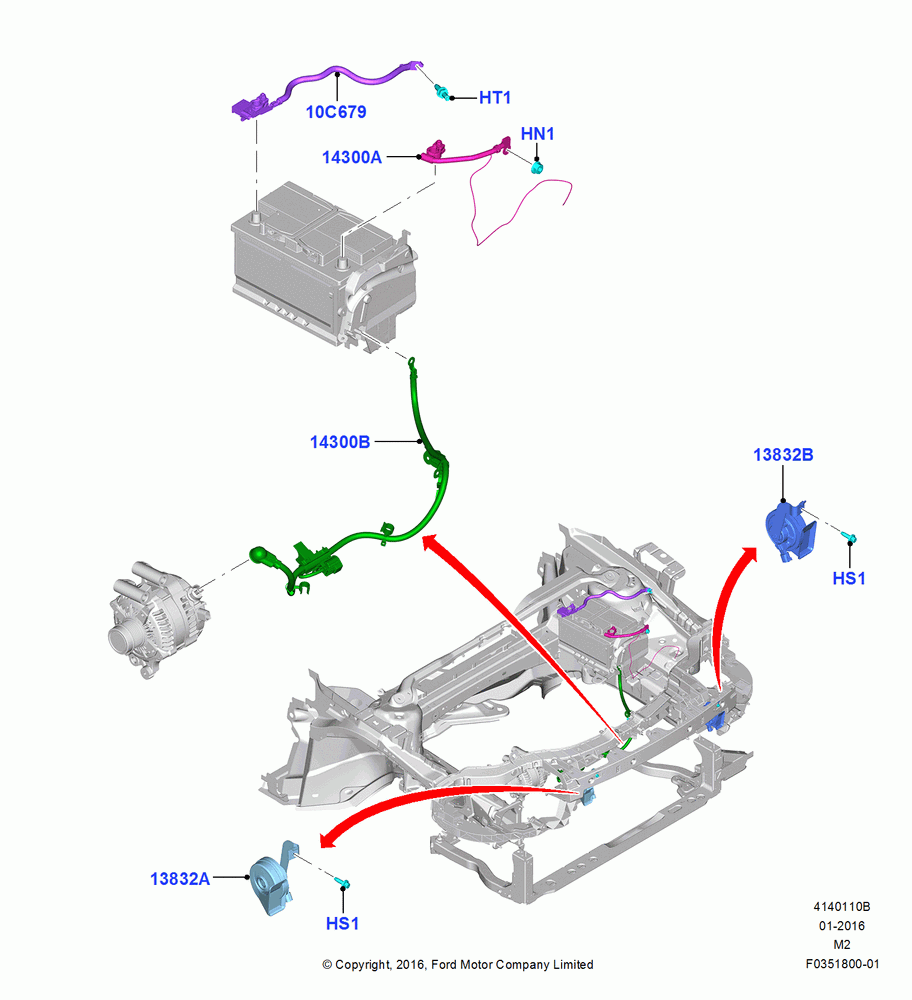 10B - Battery Cables and Horn; 21/MAR/2016-13/AUG/2019