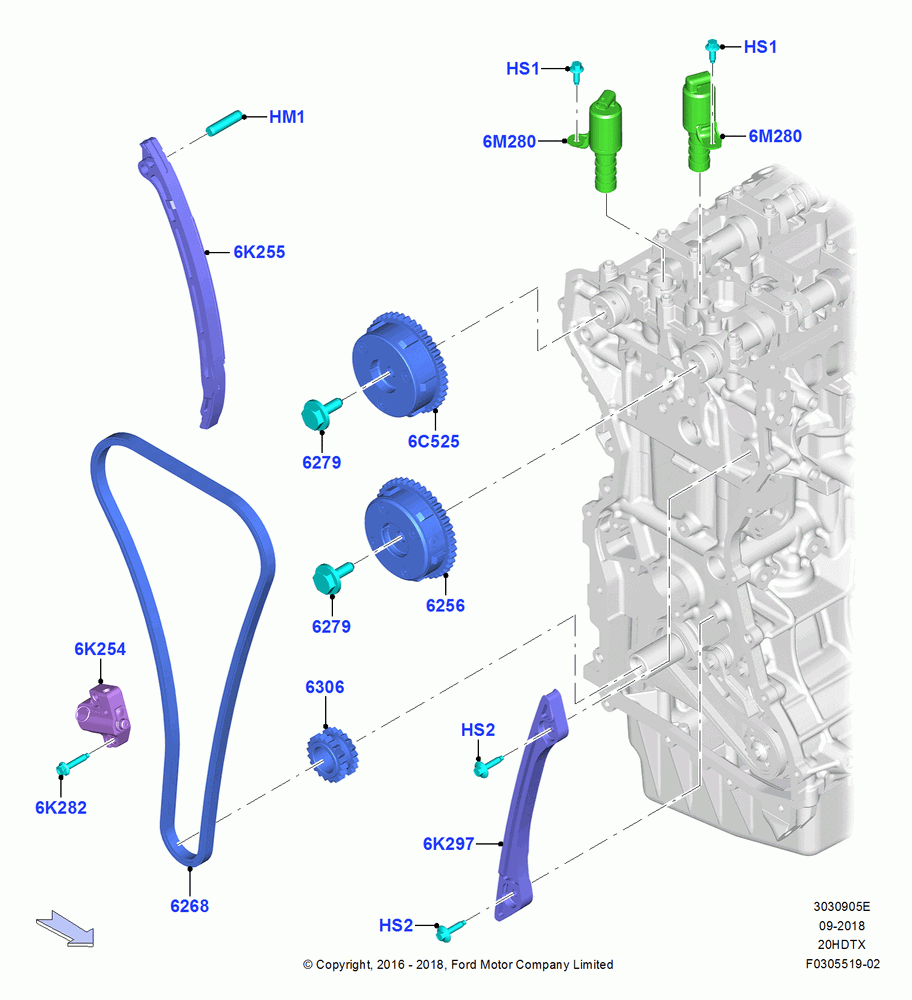 Timing Gear, 2.0L EcoBoost (240PS)
