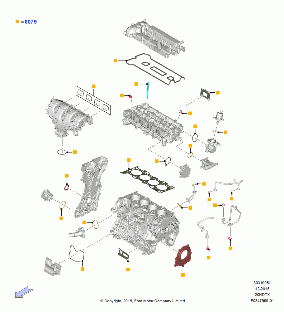 05L - Engine Gasket Kits, 2.0L EcoBoost (200PS) - MI4, 2.0L EcoBoost (240PS); 04/APR/2016