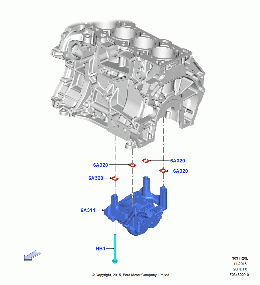 20L - Balance Shafts and Drive, 2.0L EcoBoost (200PS) - MI4, 2.0L EcoBoost (240PS); 04/APR/2016