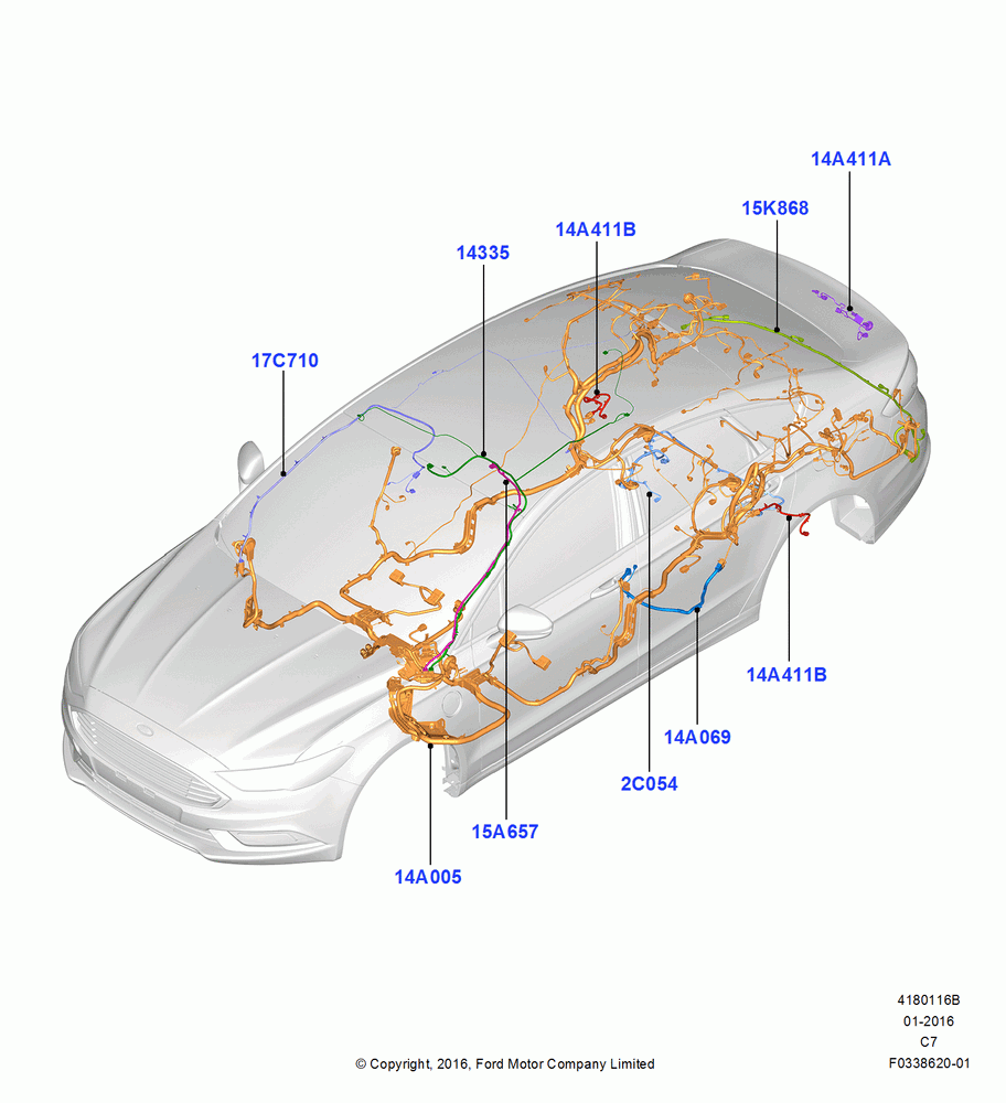 16B - Wiring - Body And Roof Console; 04/APR/2016-07/AUG/2017