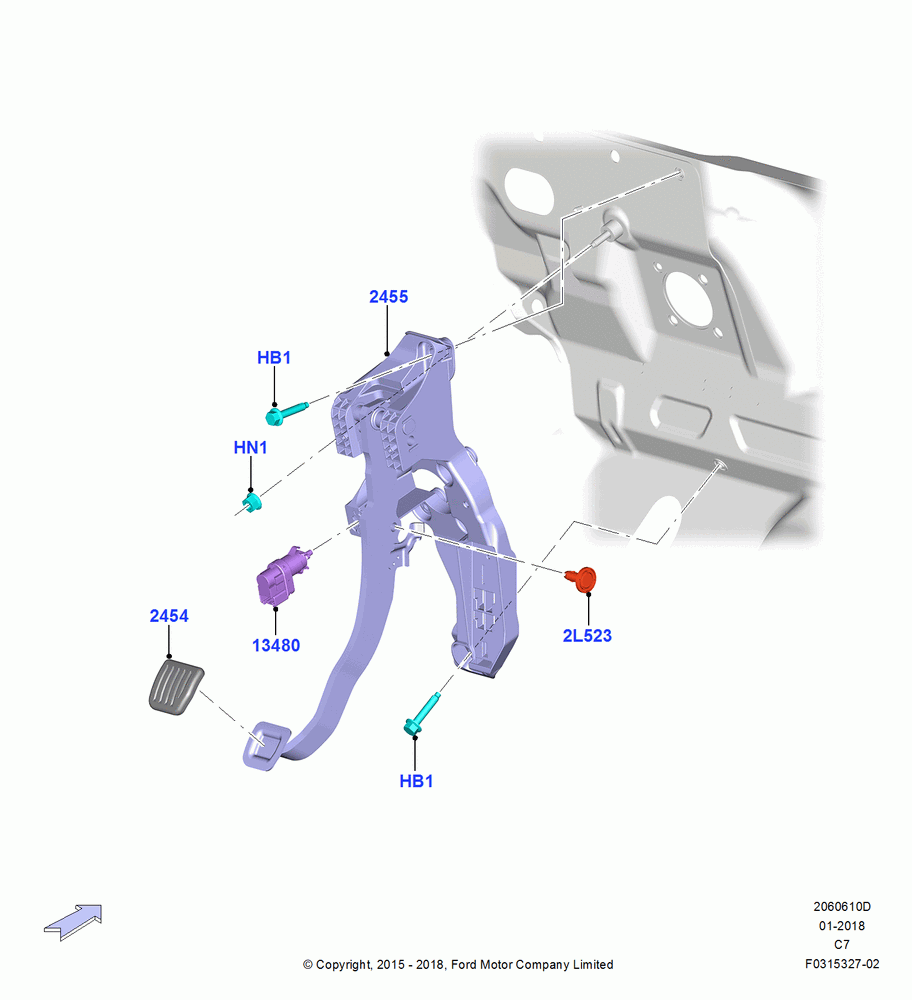10D - Brake and Clutch Controls, 6 Speed Auto Transmission 6F55; 04/APR/2016